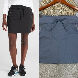 Athleta Women’s Trekkie North Mid Rise Skort Skirt Pull On UPF 40+ in Gray 6